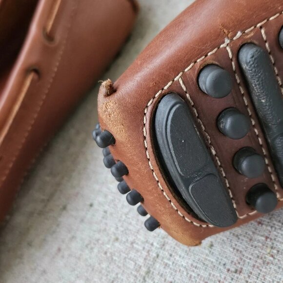 Cole Haan Men Loafer Shoes Slip On Brown Genuine Leather Moccasin Shoes Size 9D - Picture 8 of 10